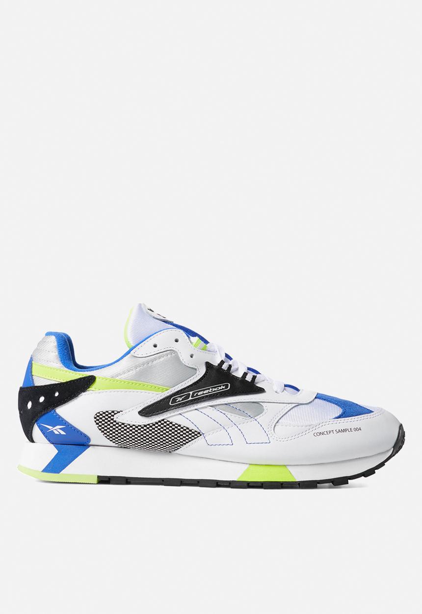 Reebok Classic - Cl lthr ati 90s - white/black/neon lime/crushed cobalt