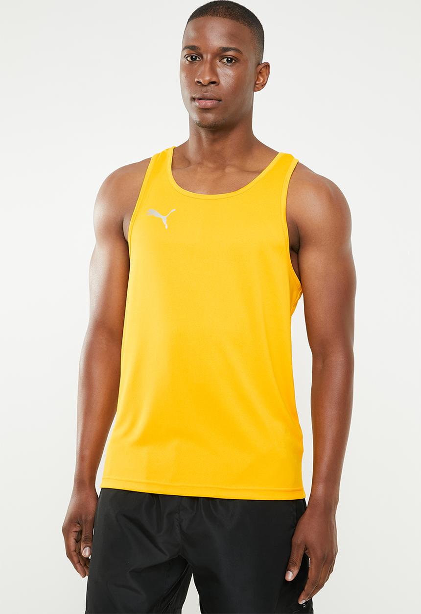 PUMA - Forever faster cotton singlet - yellow