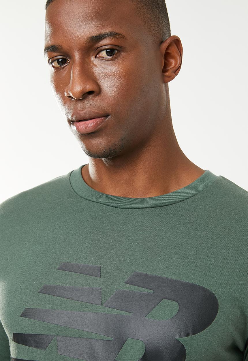 New Balance  - Logo graphic tee - khaki