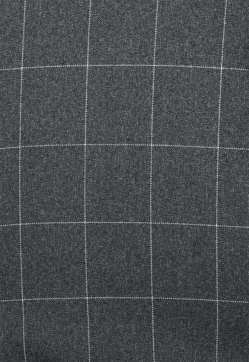 MANGO - Long check jumpsuit - grey