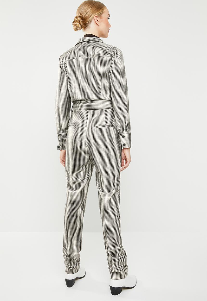 MANGO - Gingham check jumpsuit - multi