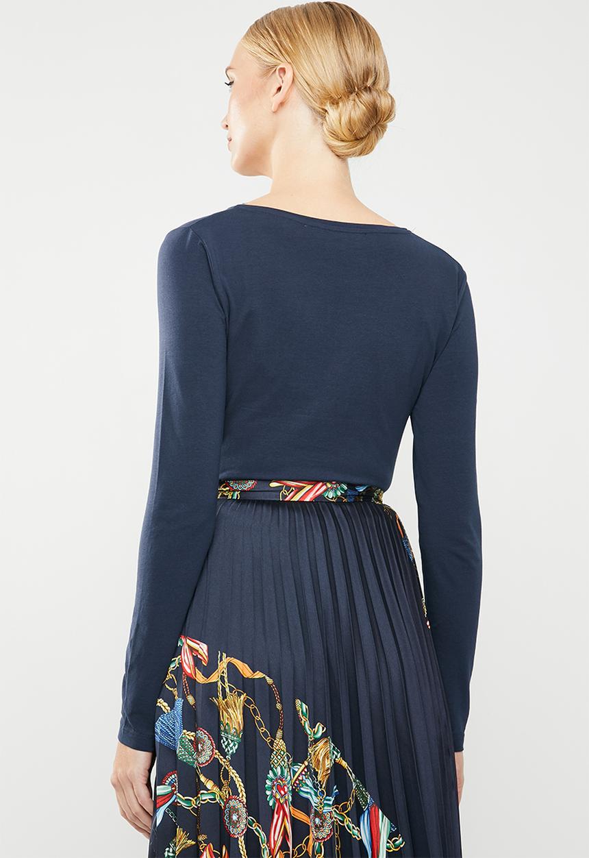 MANGO - Long sleeve T-shirt - navy