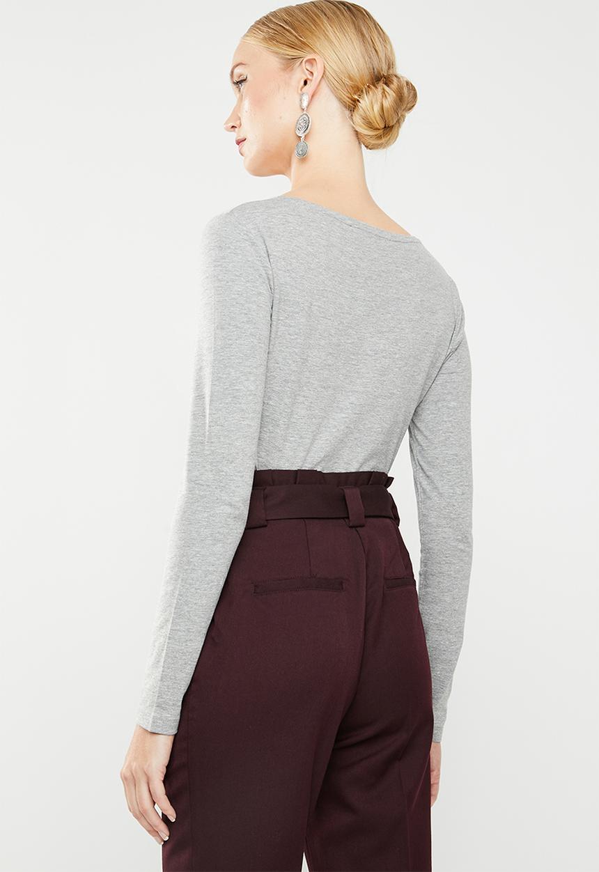 MANGO - Long sleeve T-shirt - grey