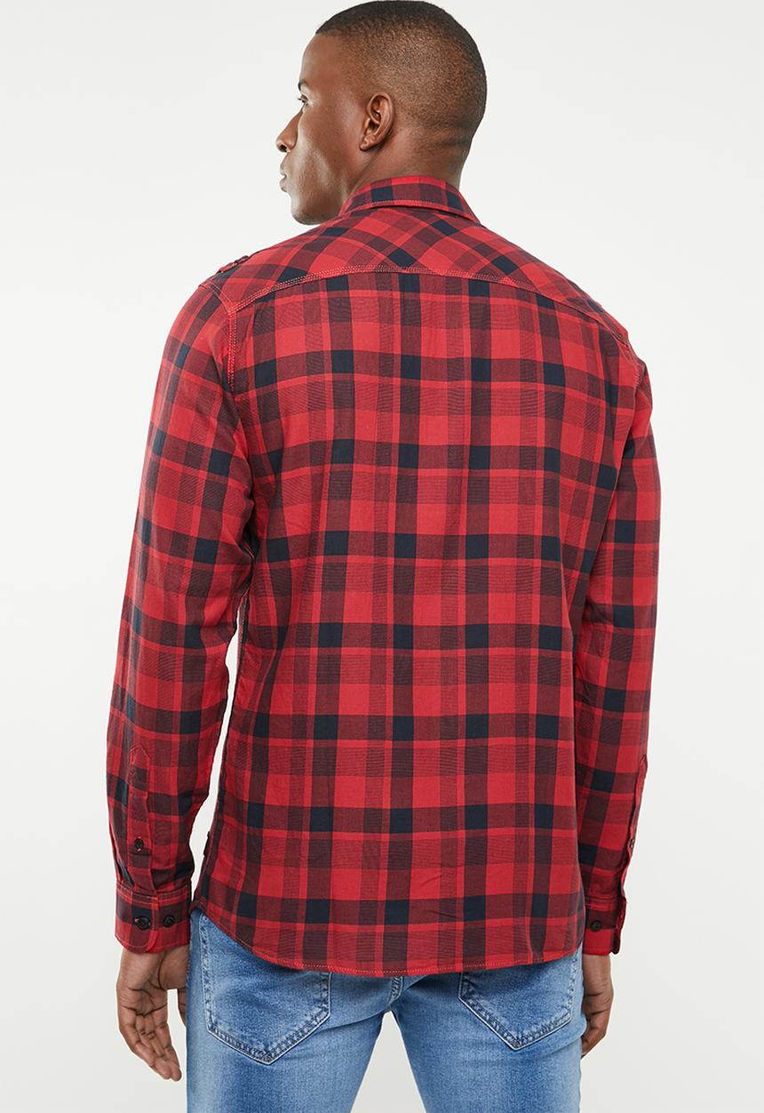 Jack & Jones - Tour worker shirt - red