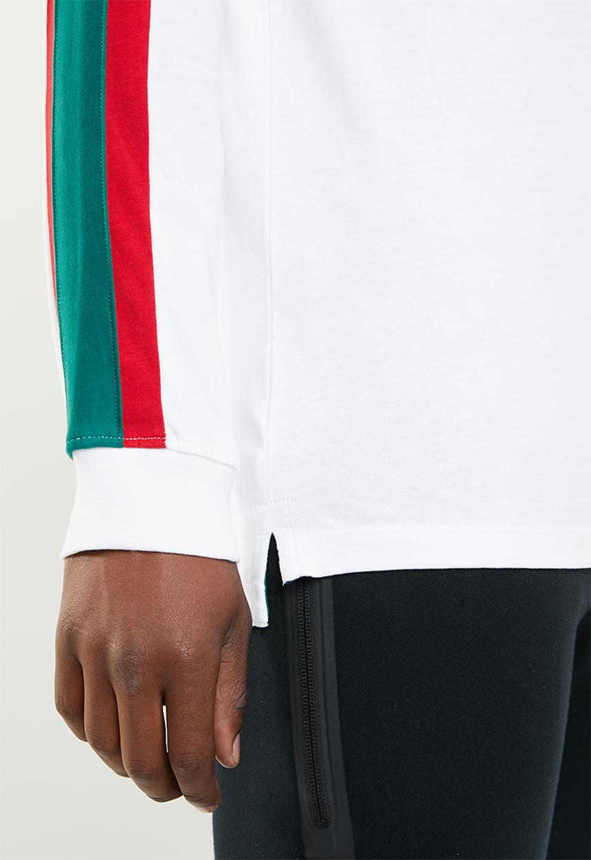 Jack & Jones - Anton long sleeve crew neck top - white