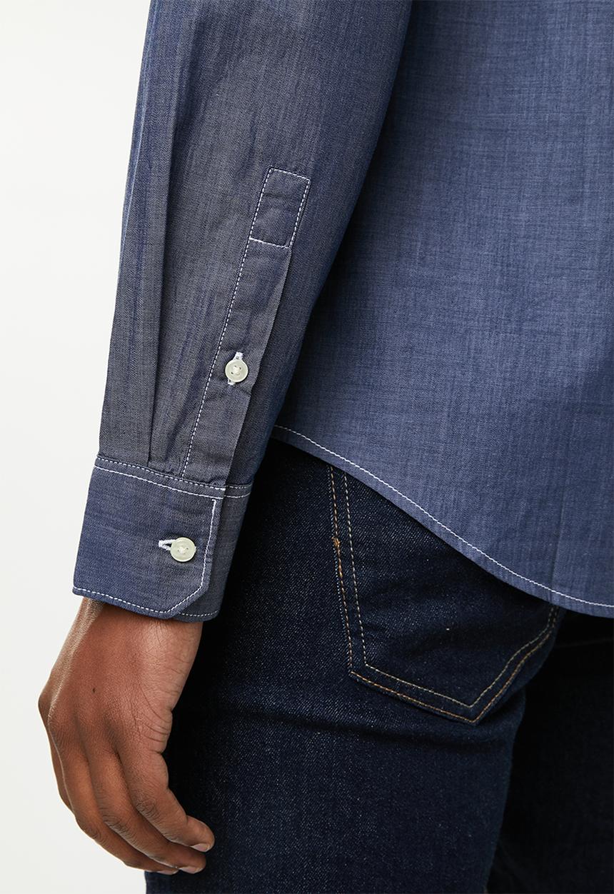 STYLE REPUBLIC - Button-up long sleeve shirt - blue 
