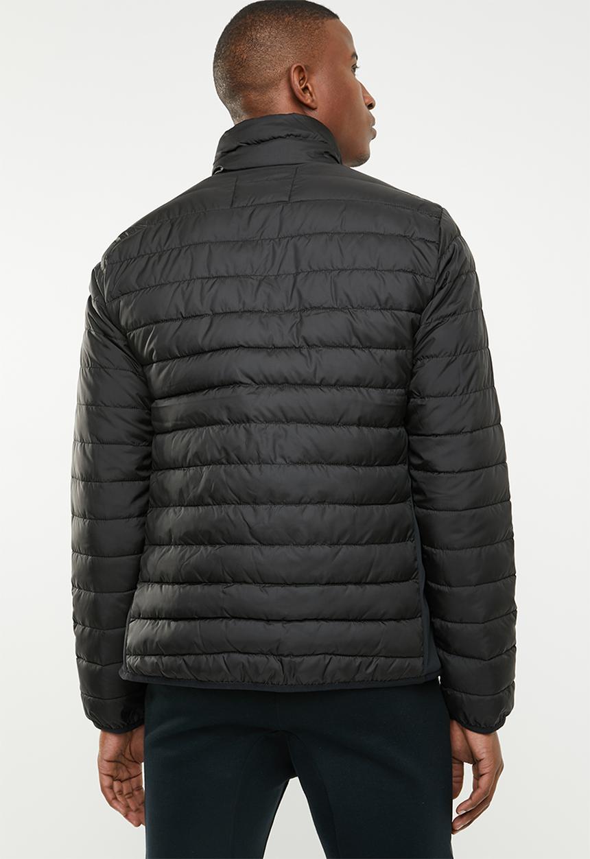 Jack & Jones - Chicago puffer jacket - black