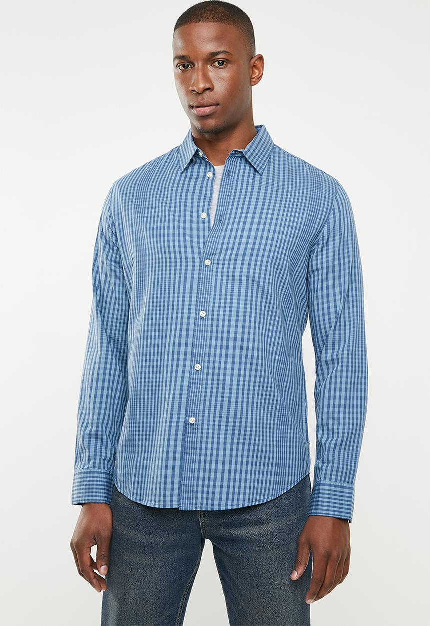 STYLE REPUBLIC - Button-up long sleeve shirt - blue