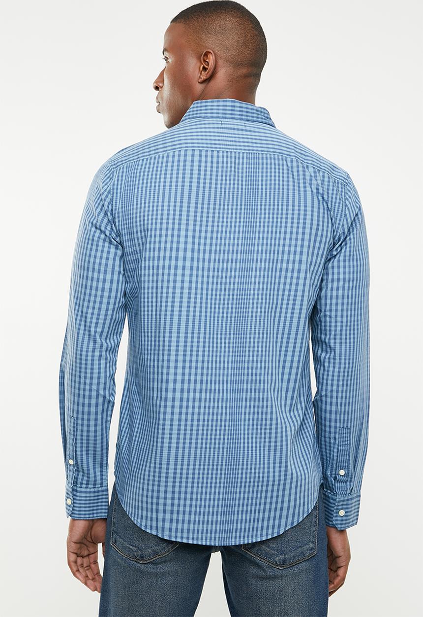 STYLE REPUBLIC - Button-up long sleeve shirt - blue