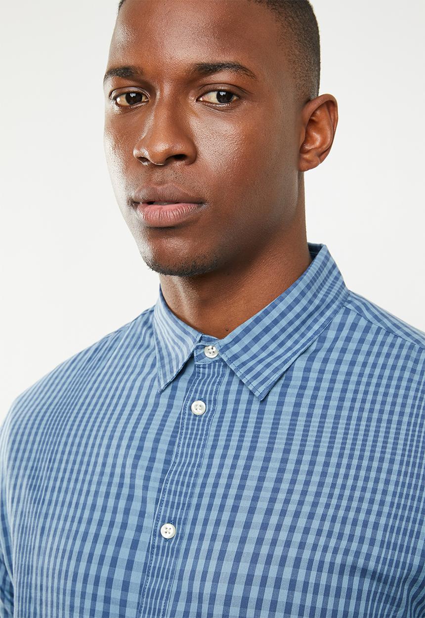 STYLE REPUBLIC - Button-up long sleeve shirt - blue