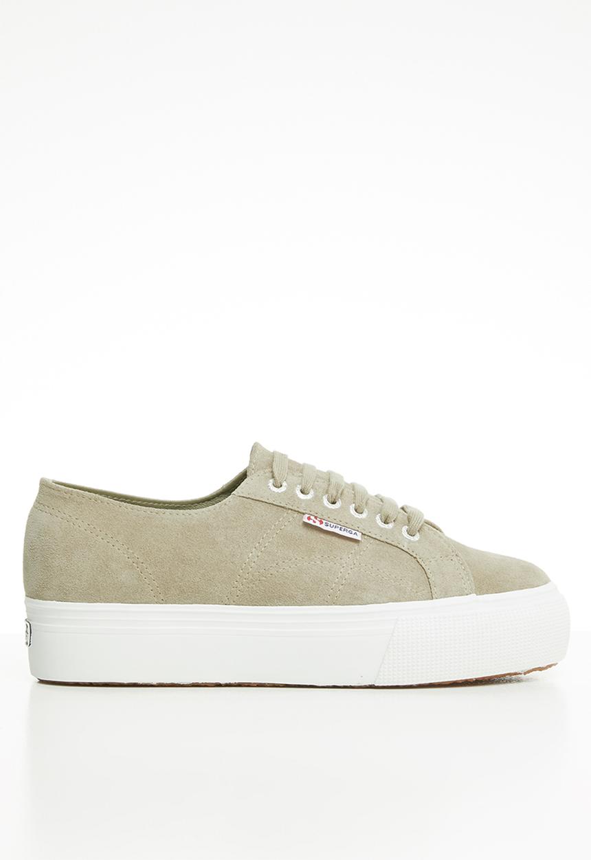 SUPERGA - 2790 Full suede flatform wedge - beige sand