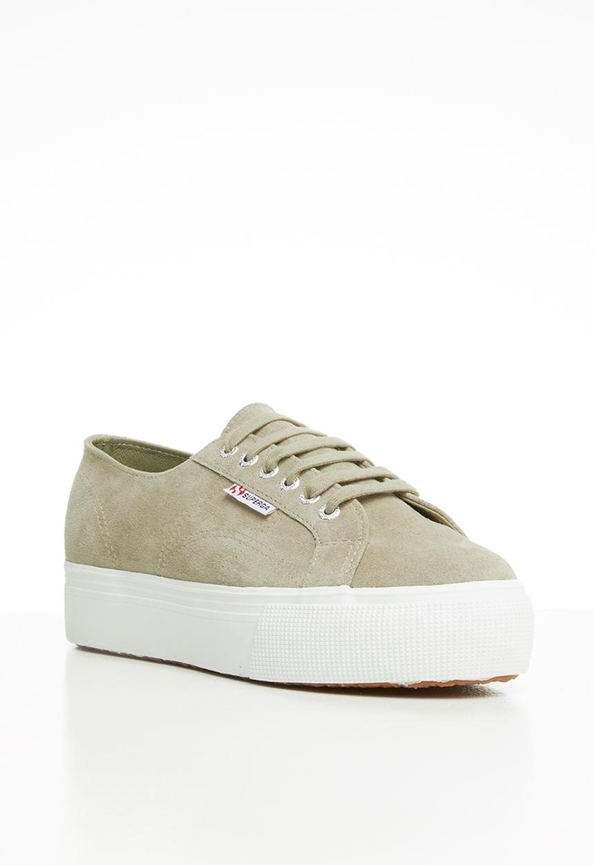 SUPERGA - 2790 Full suede flatform wedge - beige sand