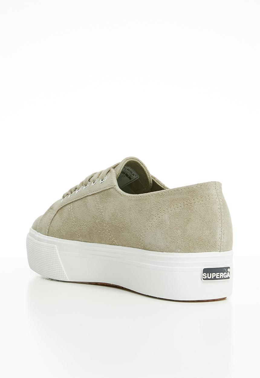 SUPERGA - 2790 Full suede flatform wedge - beige sand
