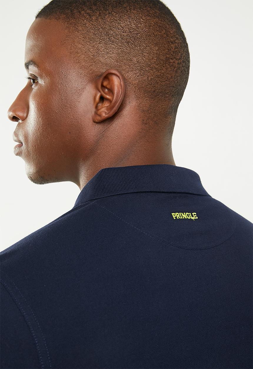 Pringle of Scotland - St Augustine polo - navy