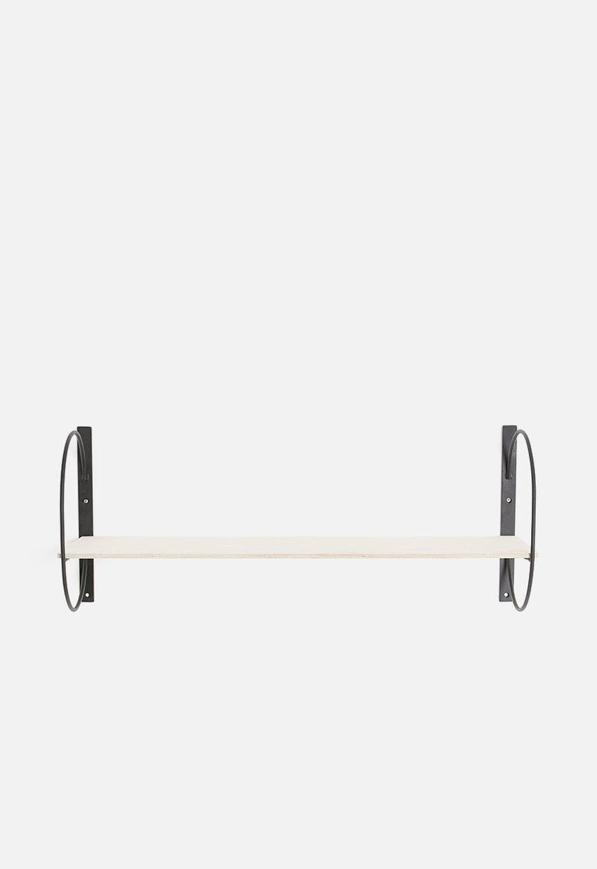 Sixth Floor - Rounded shelf - black