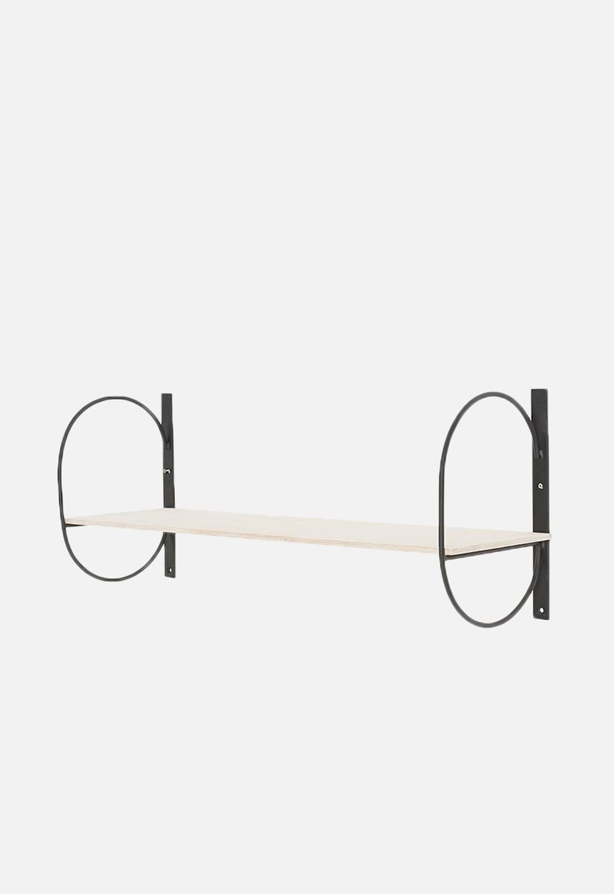 Sixth Floor - Rounded shelf - black