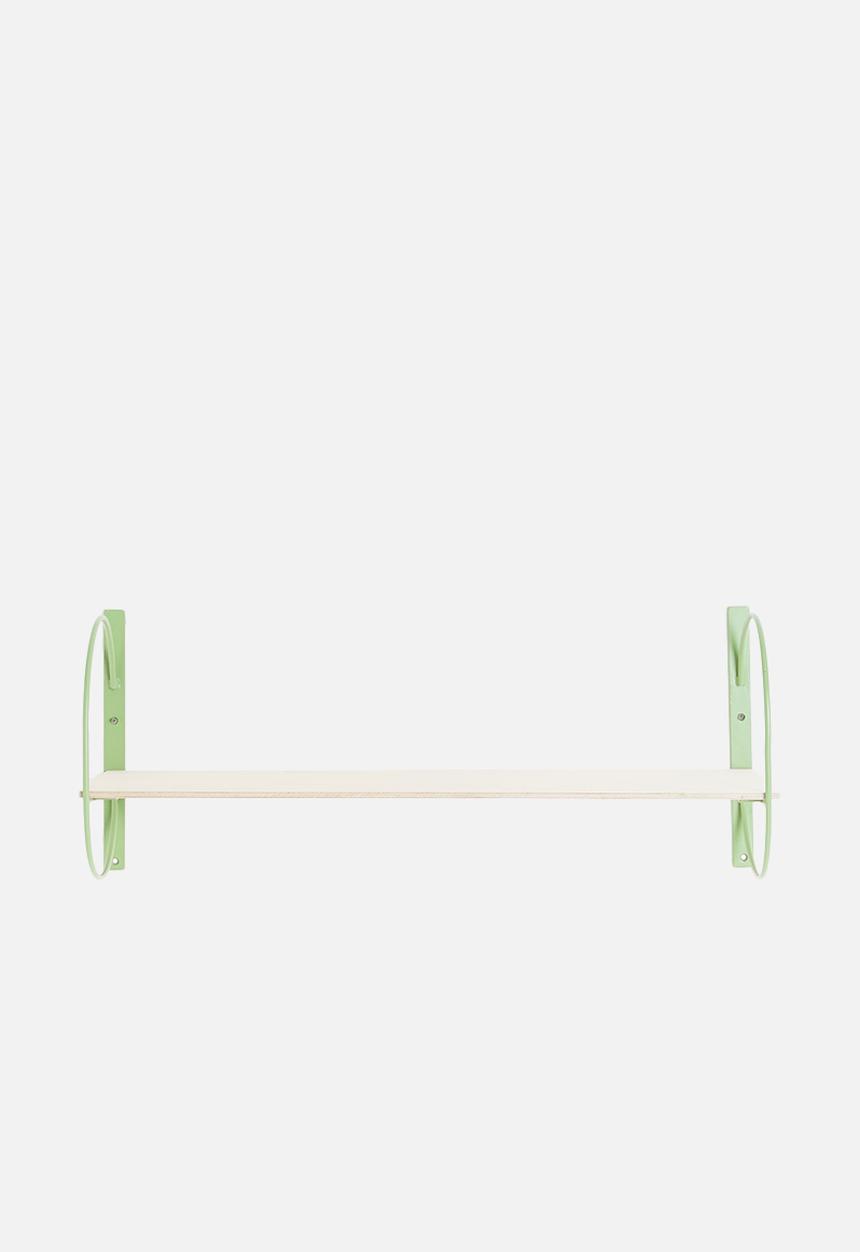 Sixth Floor - Rounded shelf - green