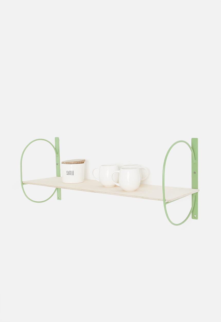 Sixth Floor - Rounded shelf - green