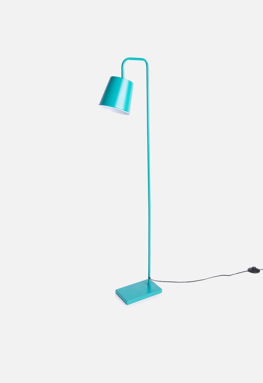 Sixth Floor - Waldo floor lamp - teal