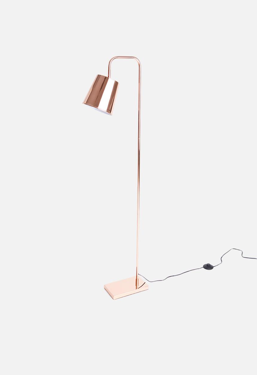 Sixth Floor - Waldo floor lamp - copper