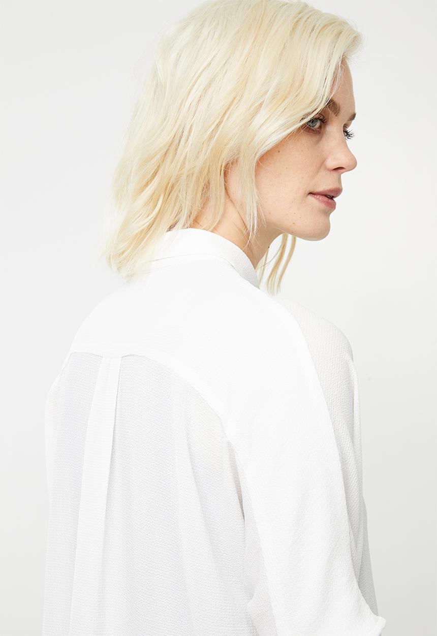 Superbalist - Georgette boxy shirt - white