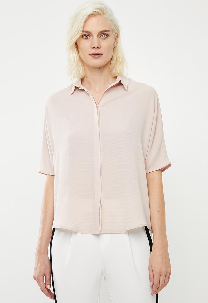 Superbalist - Georgette boxy shirt - pink