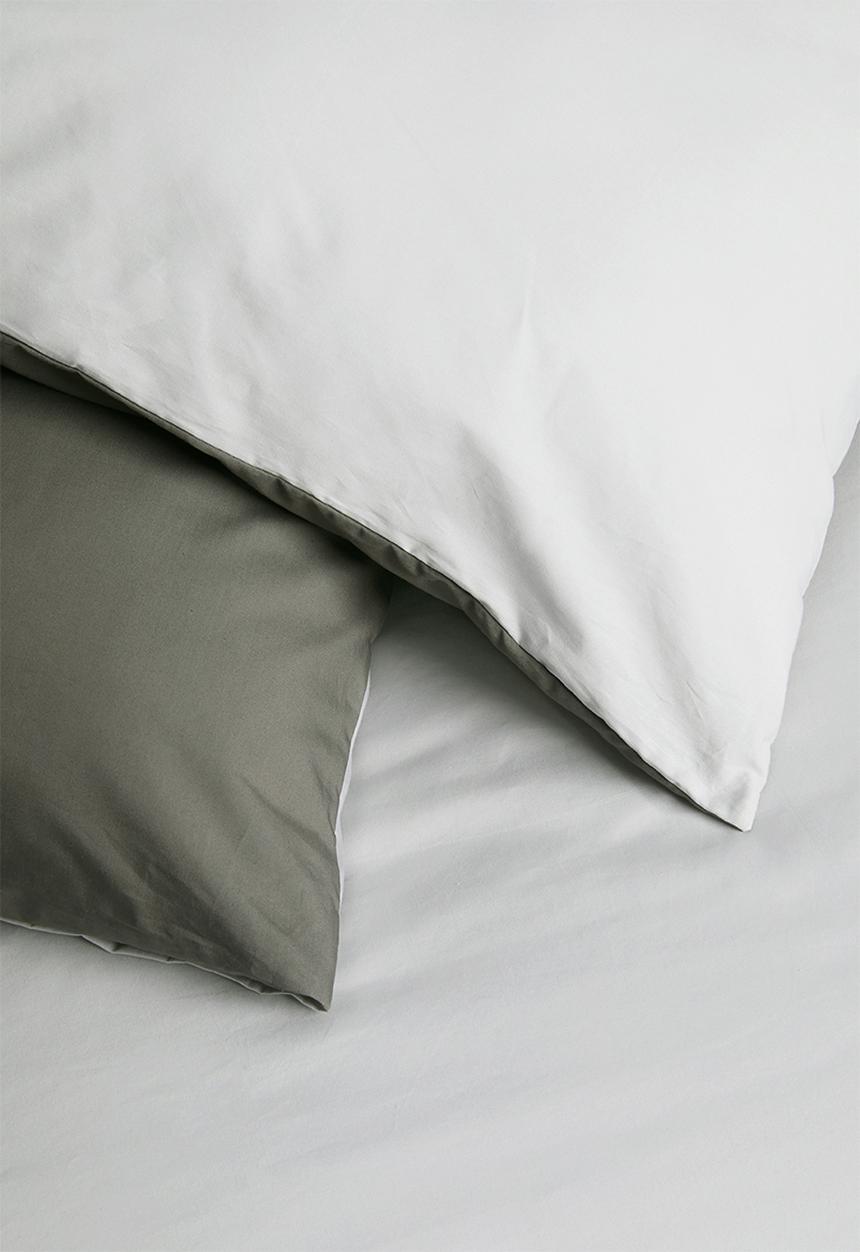 Sixth Floor - Reversible duvet set - dgrey/lgrey