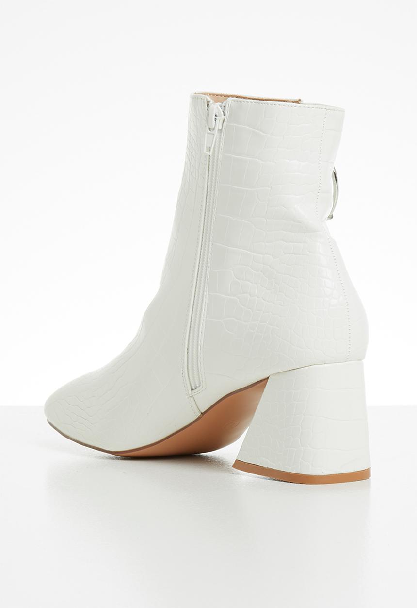 Public Desire - Bff ankle boot - white