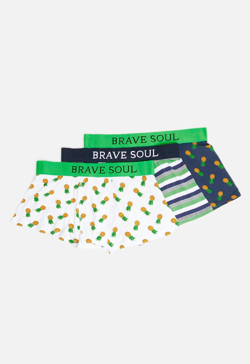 Brave Soul - 3 pack tropic boxers - multi