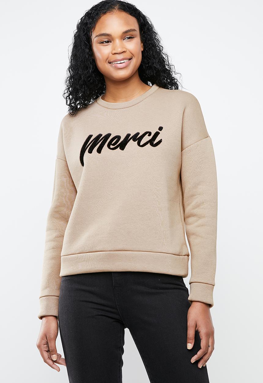 MANGO - Merci sweatshirt - beige