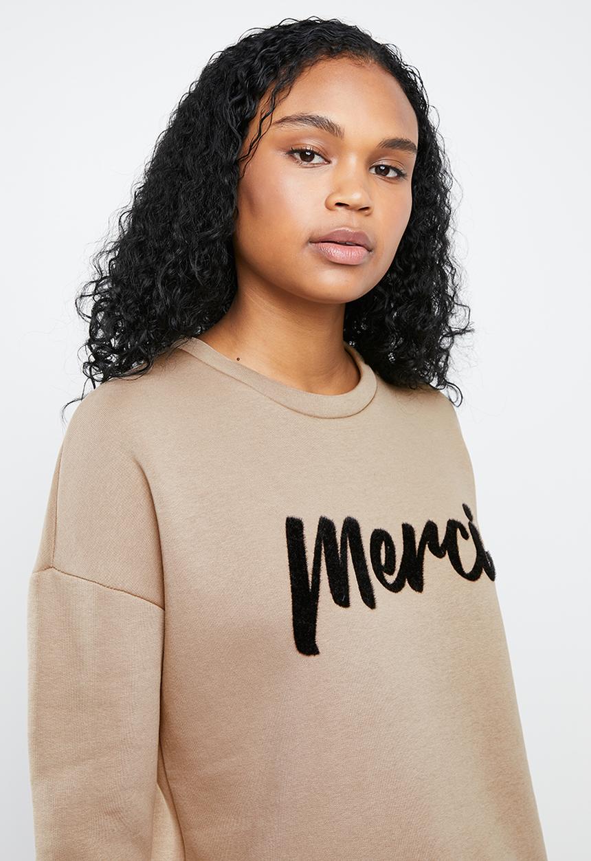 MANGO - Merci sweatshirt - beige