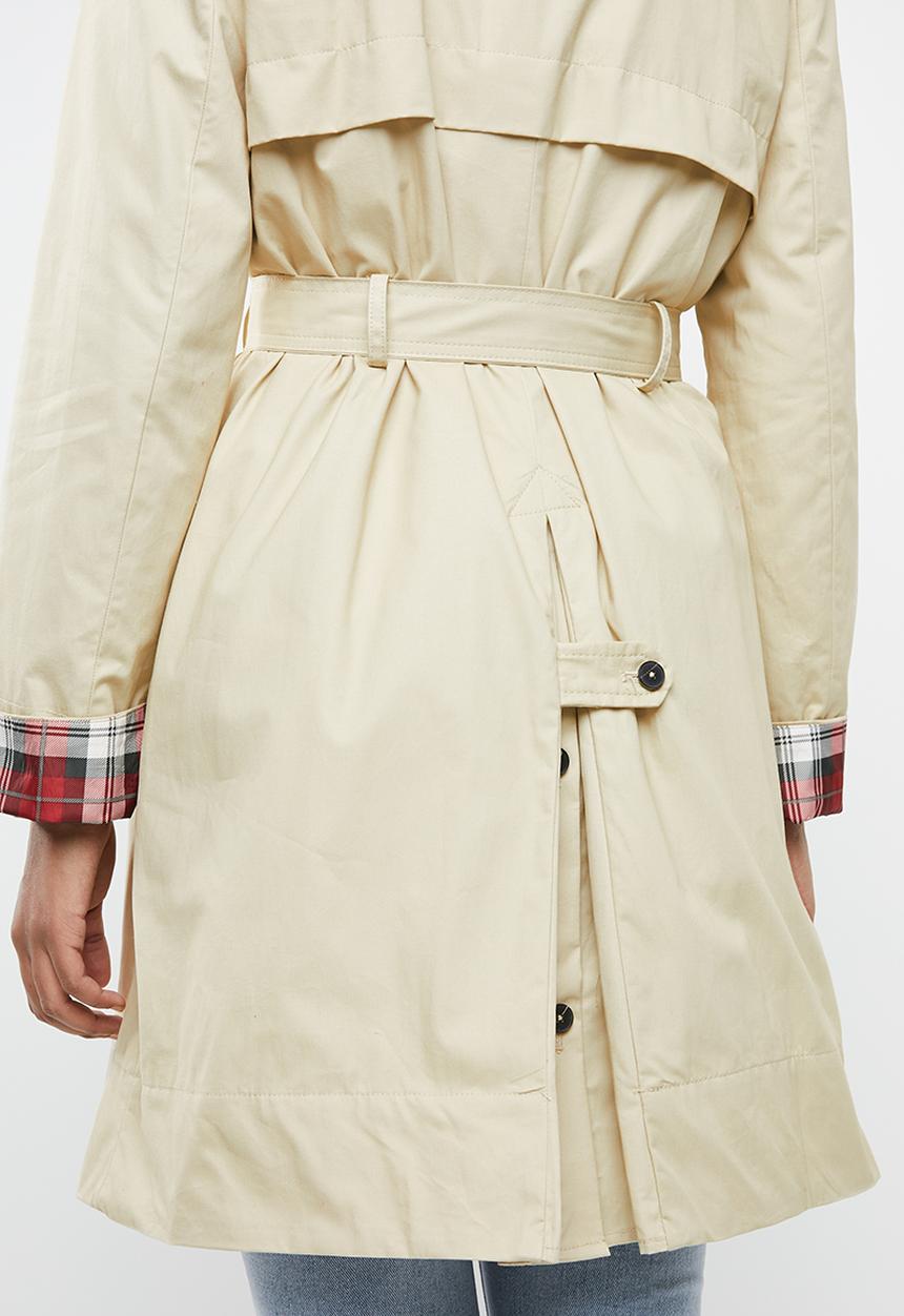 MANGO - Double breast trench - cream
