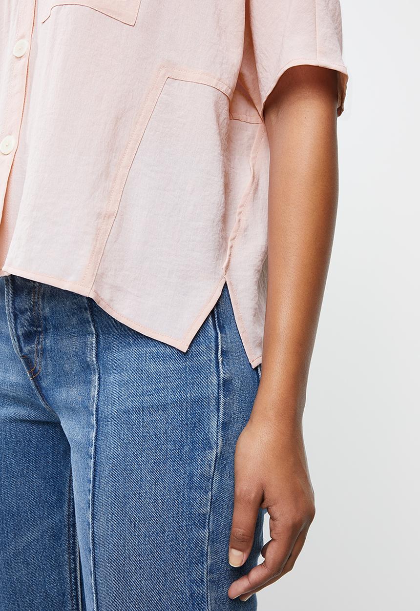 MANGO - Oversized blouse - pink