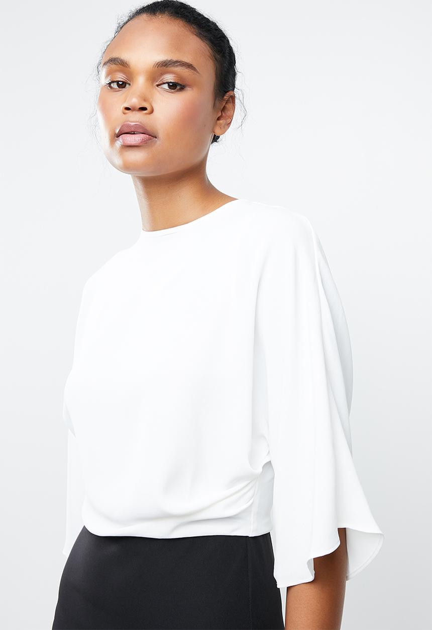 MANGO - Monochrome contrast dress - black