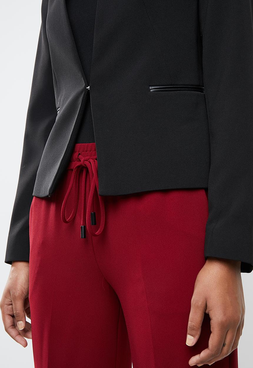 MANGO - Inside lapel blazer - black