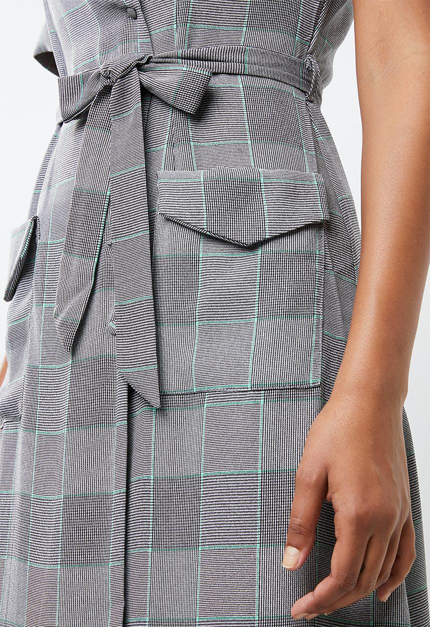 MANGO - Printed shirt dress - grey