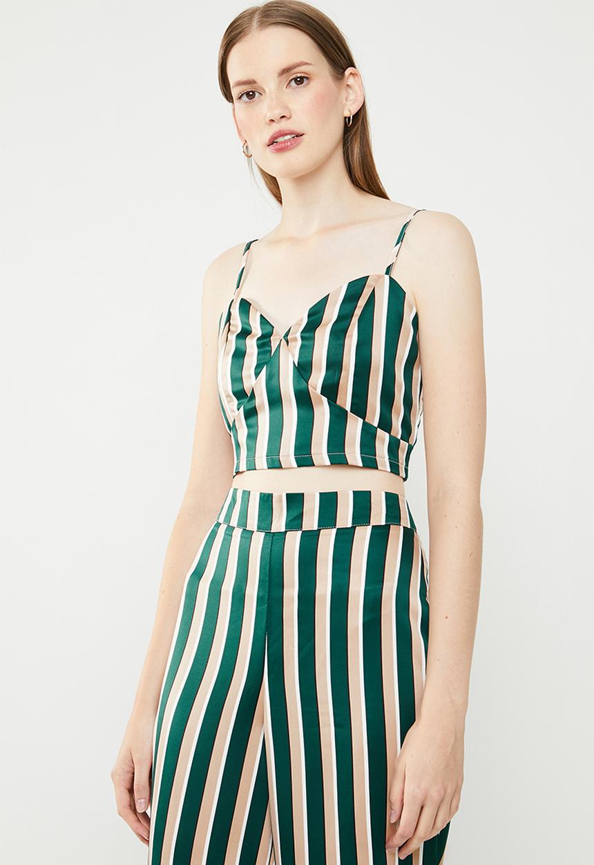 STYLE REPUBLIC - Cropped strappy top - multi