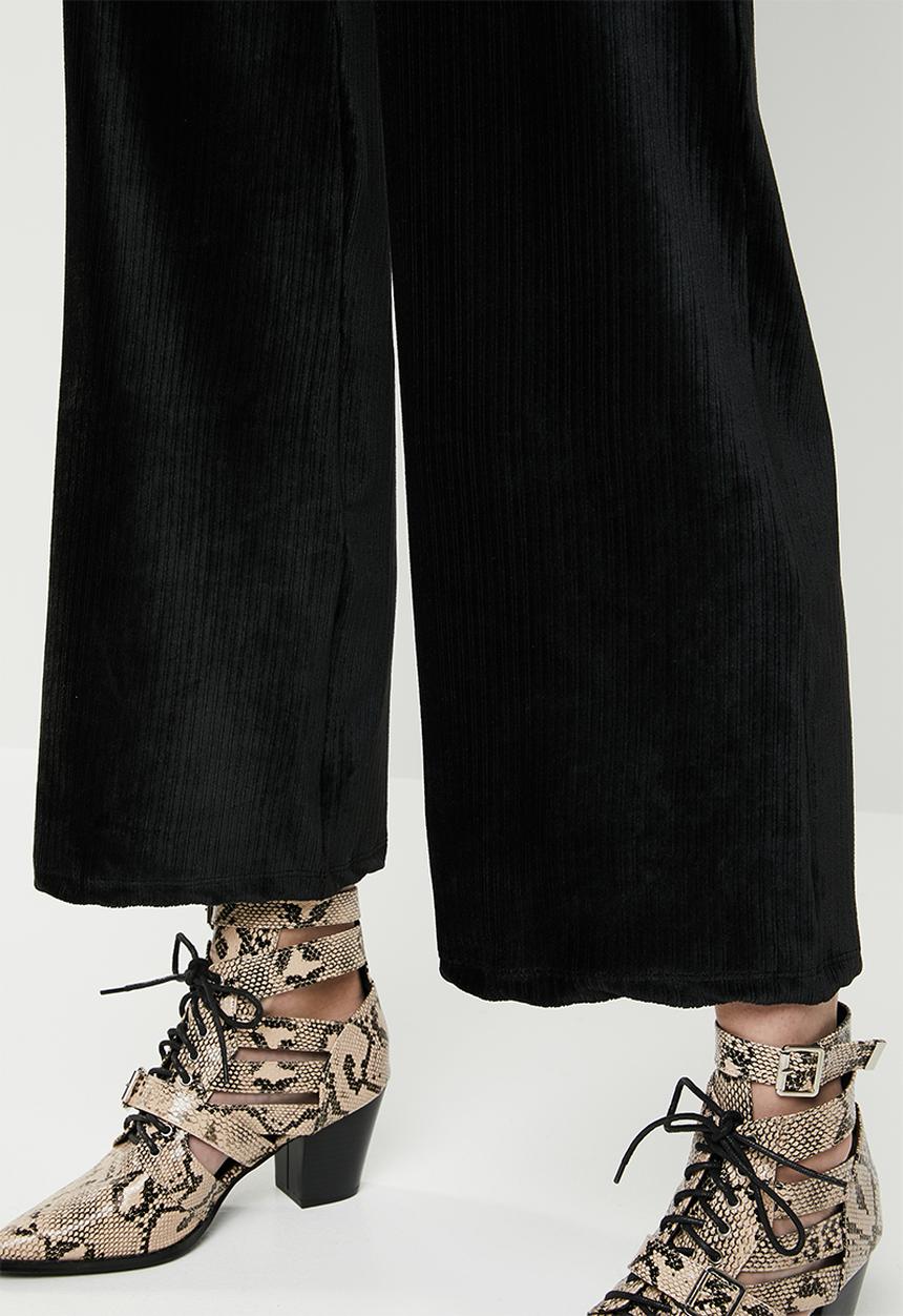 Superbalist - Velour culottes - black