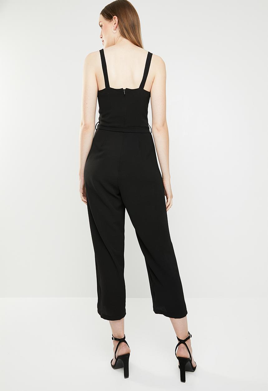 Superbalist - Button detail jumpsuit - black 