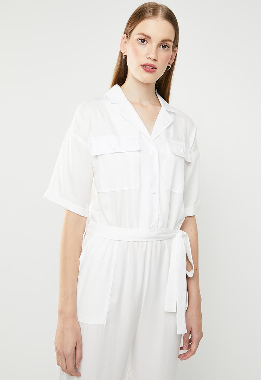 Superbalist - Utility style jumpsuit - white