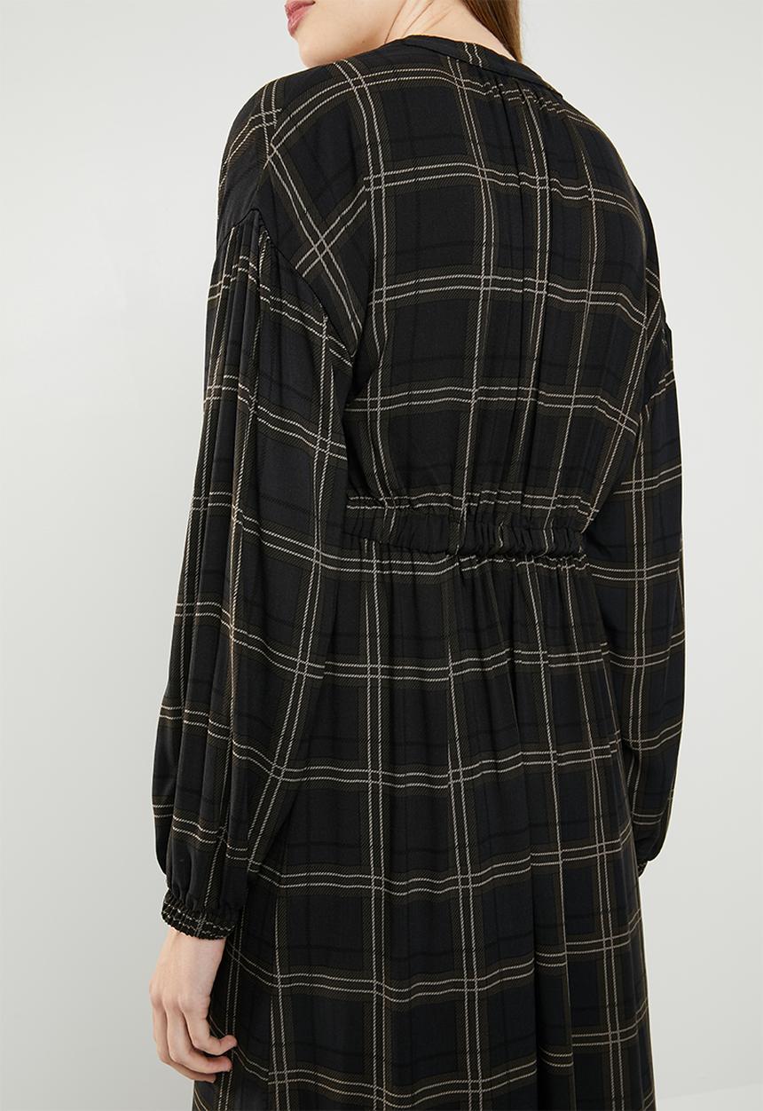 Superbalist - Mandarin collar shirt dress - multi