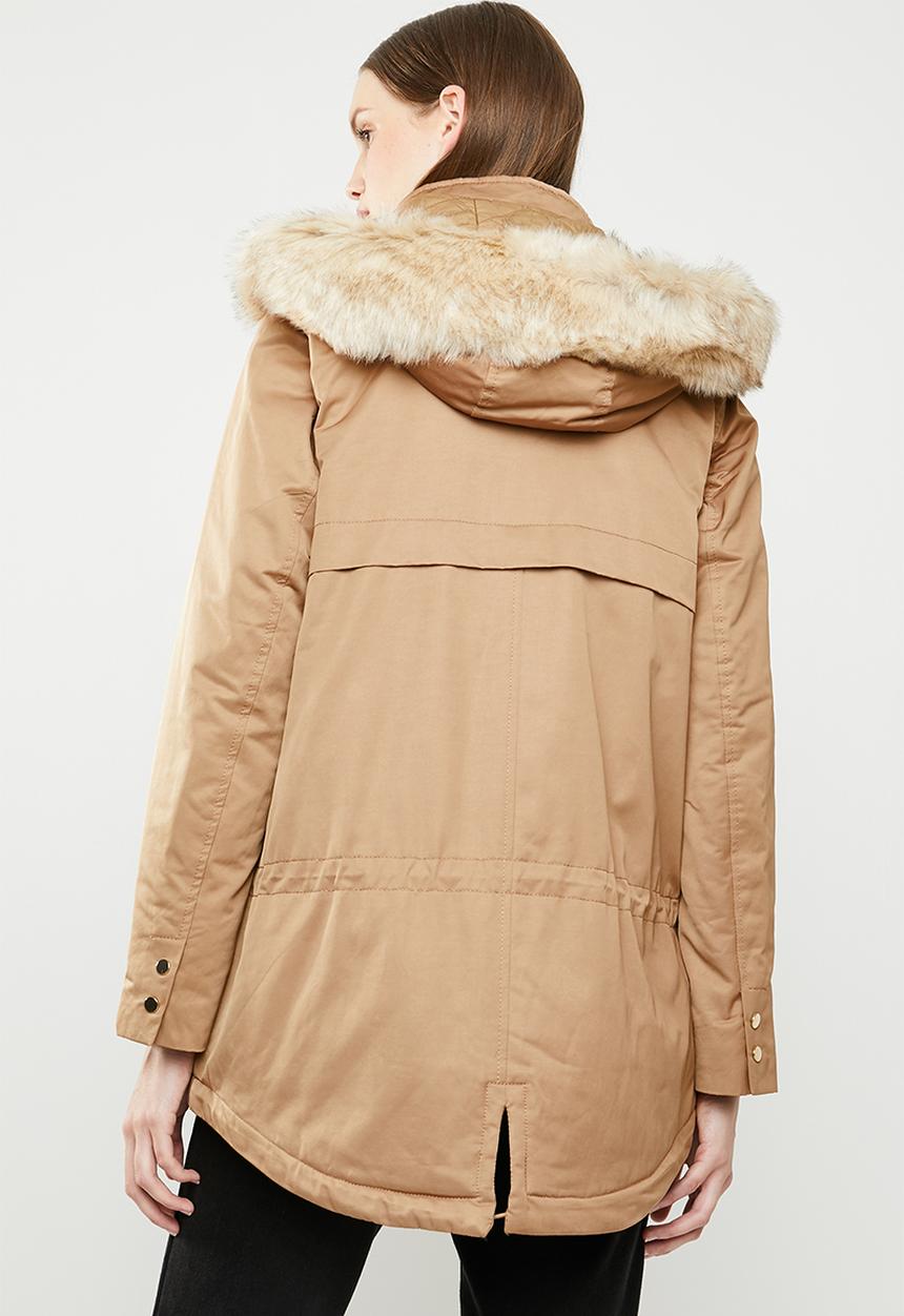 MANGO -  Parka jacket - beige