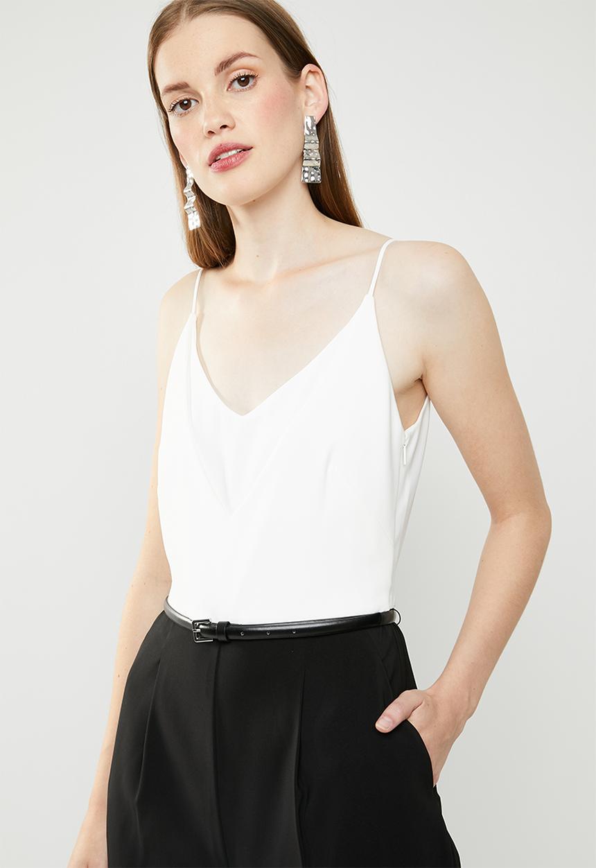 MANGO - Monochrome jumpsuit - black & white