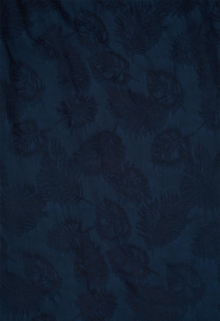 MANGO - Knot jacquard dress - navy