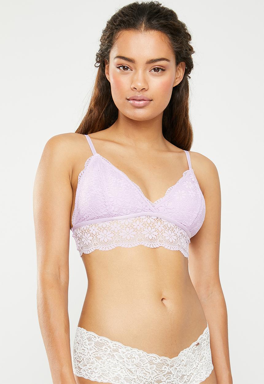 Cotton On - Jojo longline bralette - purple