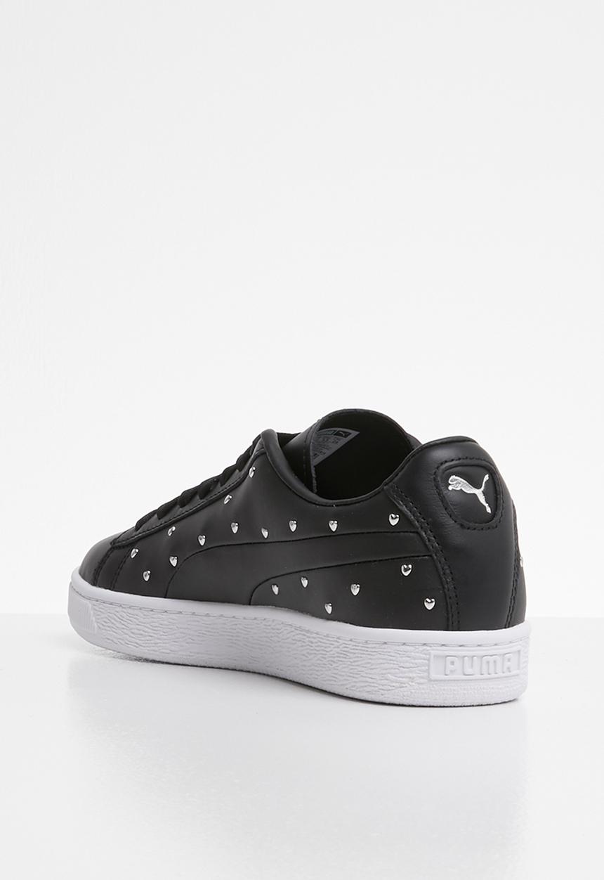 PUMA - Basket Studs - Puma black-Puma silver