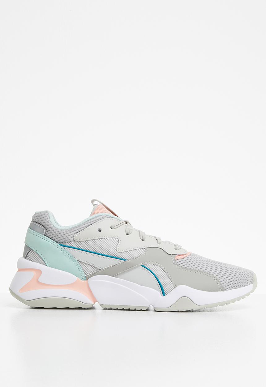 PUMA - Nova Mesh - Gray violet-peach bud