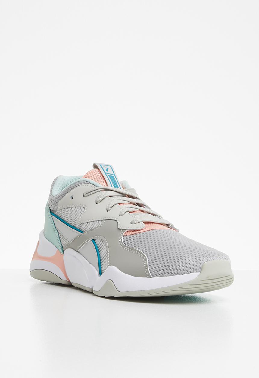 PUMA - Nova Mesh - Gray violet-peach bud
