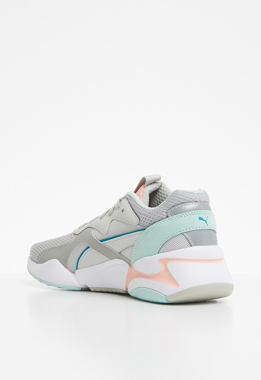 PUMA - Nova Mesh - Gray violet-peach bud