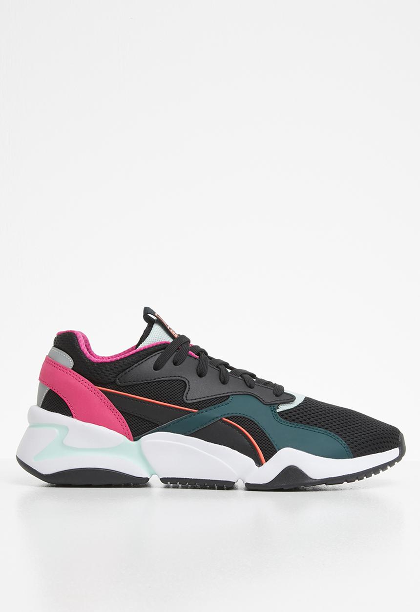 PUMA - Nova Mesh - Puma black-fair aqua